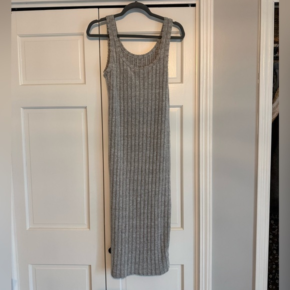 SHEIN Dresses & Skirts - SHEIN Gray Ribbed Tank Maxi Dress